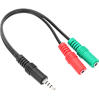 SPEEDLINK SL-450103-BK Trax Klinkenadapter, Schwarz