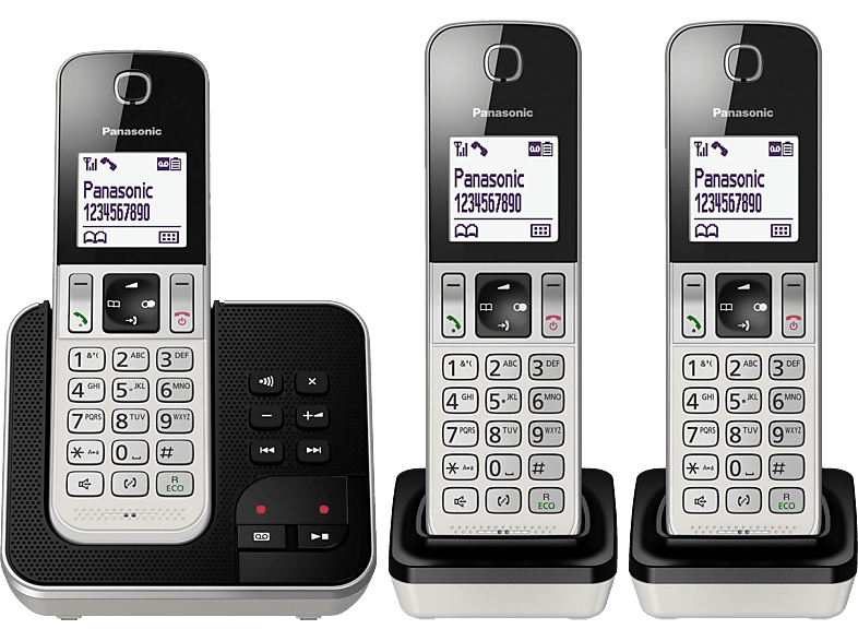 PANASONIC KX-TGD323SLW - Schnurlostelefon (Silber/Schwarz)