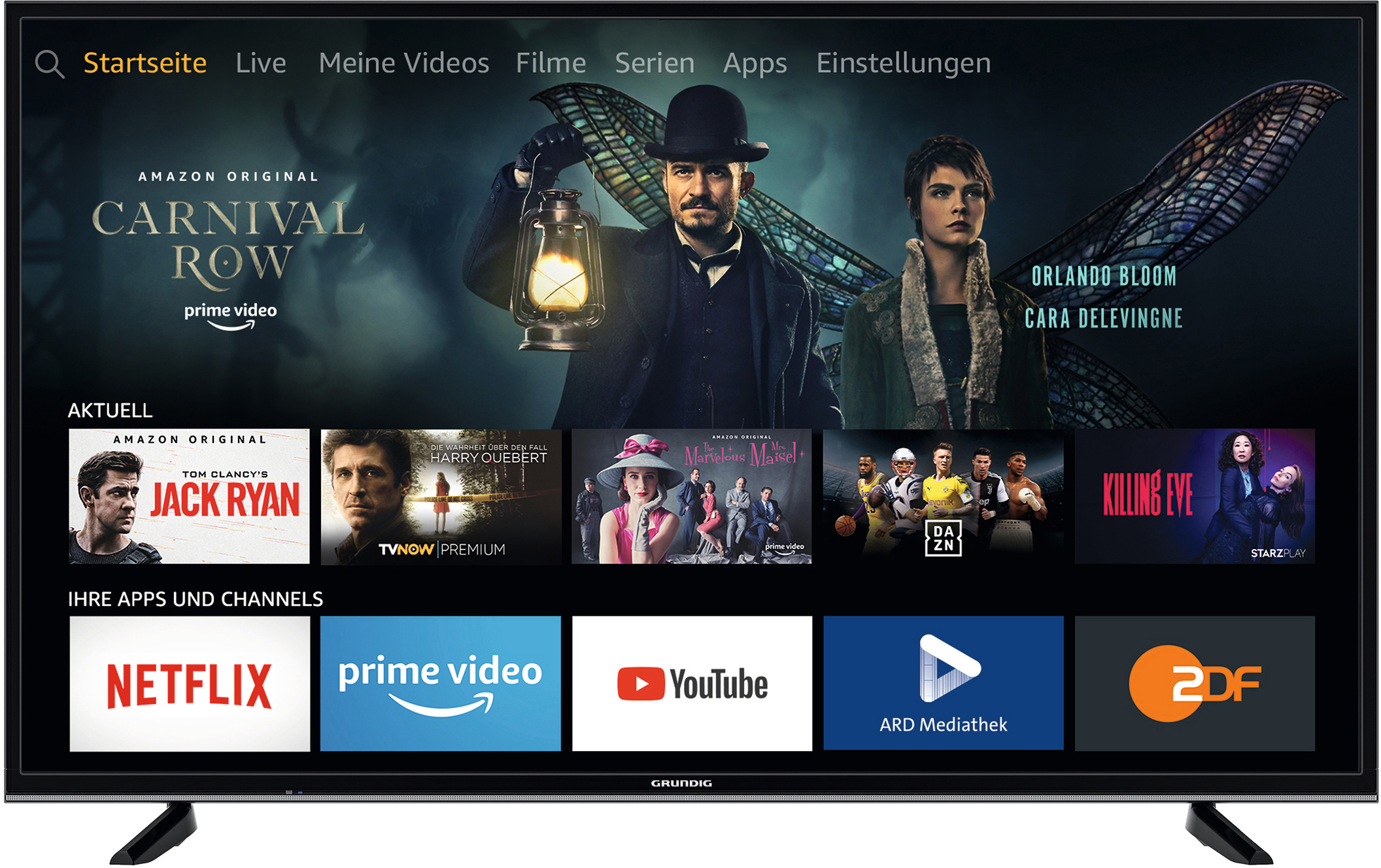 GRUNDIG  43 GUB 7060 Fire Tv Edition LED TV (Flat, 43 Zoll / 108 cm, UHD 4K, SMART TV, Fire TV Experience)