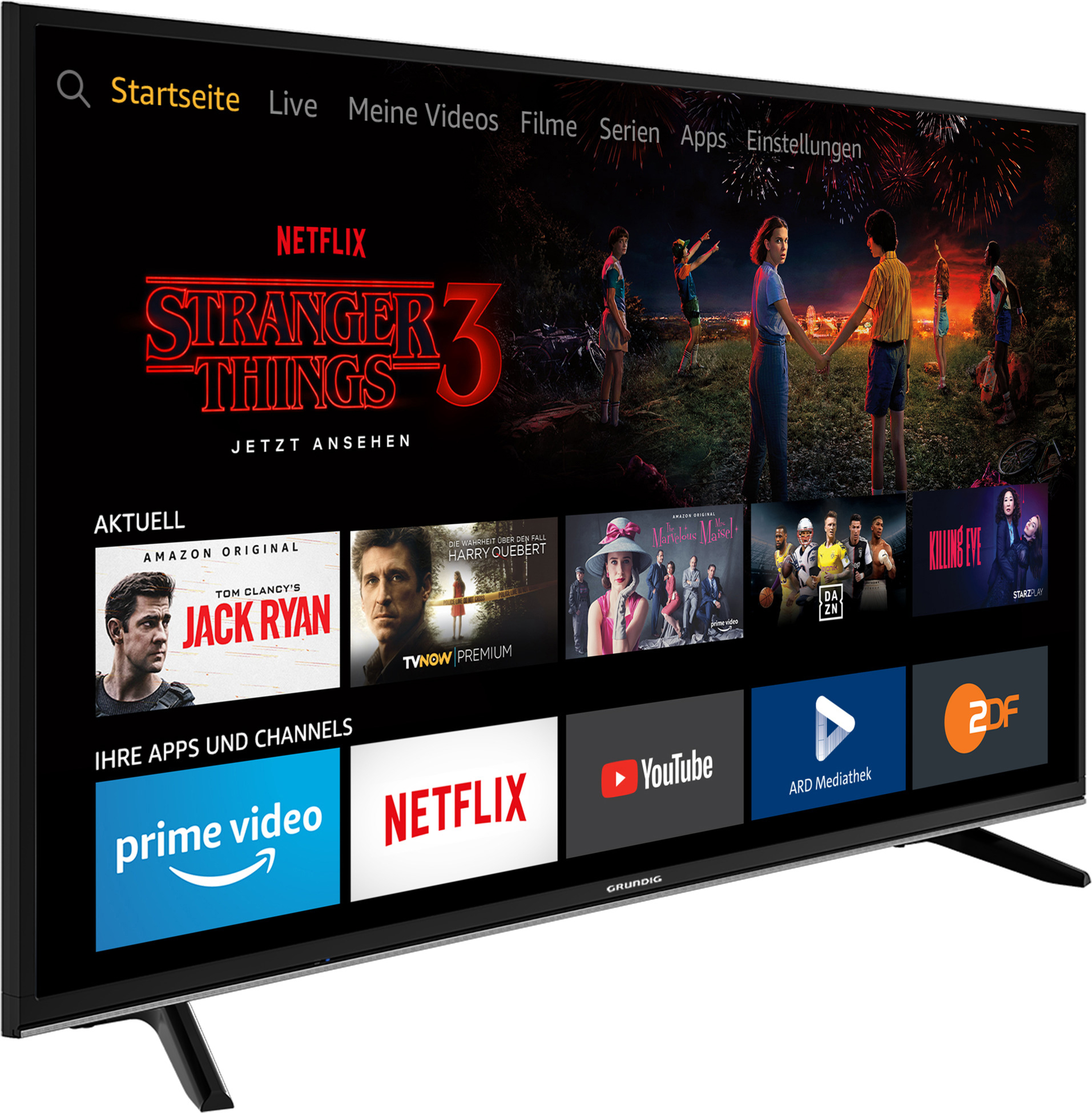 GRUNDIG  43 GUB 7060 Fire Tv Edition LED TV (Flat, 43 Zoll / 108 cm, UHD 4K, SMART TV, Fire TV Experience)