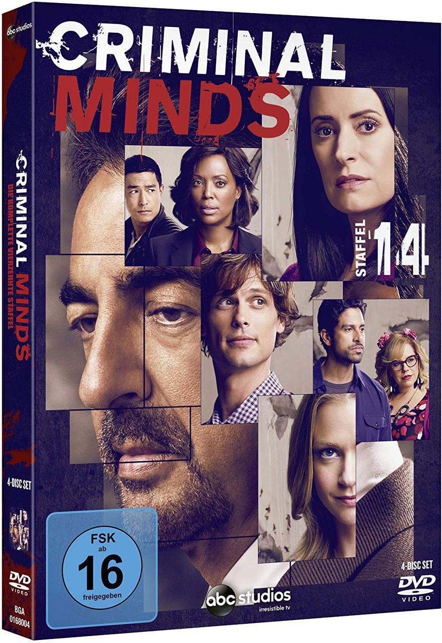 Criminal Minds DVD-Box-Set. Mehrere Gesichter sind auf dem Cover.