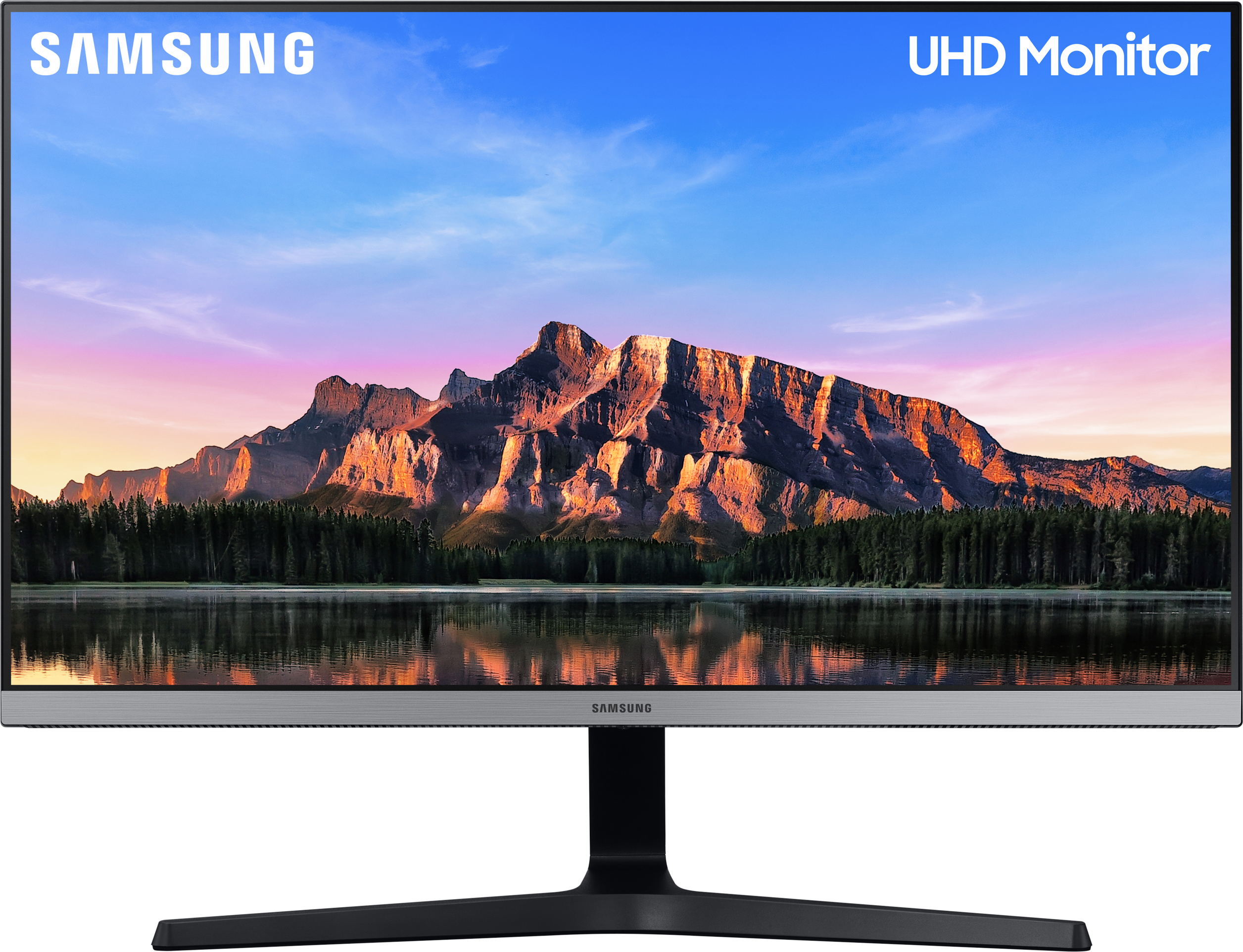 SAMSUNG Monitor LU28R550UQUXEN, 28 Zoll, 4K UHD, 10bit, dunkelblaugrau - Ausstellungsstück 28 Zoll Monitor, UHD 4K, 4 ms Reaktionszeit, 300 cd/m², 60 Hz, Blau