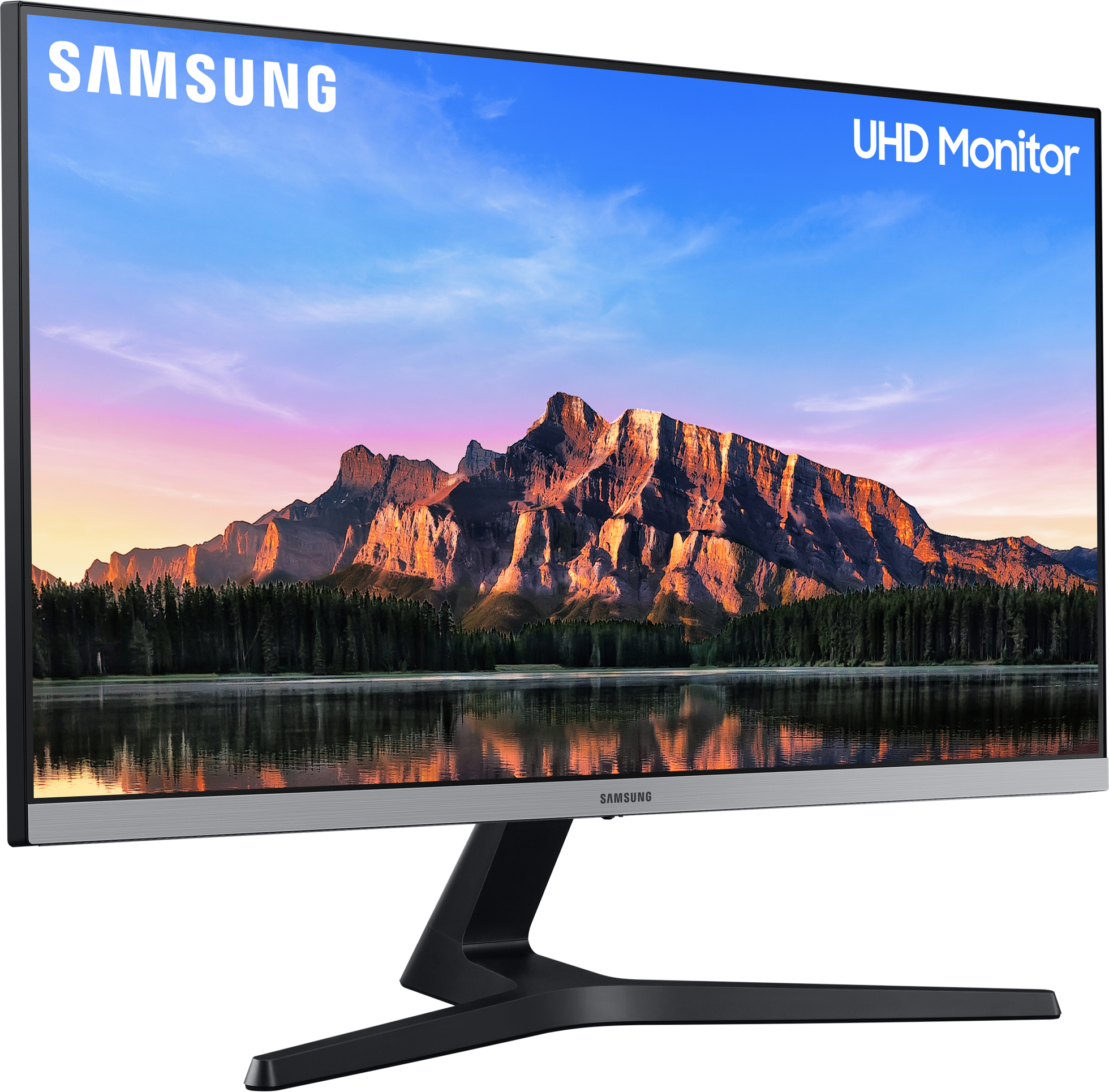SAMSUNG Monitor LU28R550UQUXEN, 28 Zoll, 4K UHD, 10bit, dunkelblaugrau - Ausstellungsstück 28 Zoll Monitor, UHD 4K, 4 ms Reaktionszeit, 300 cd/m², 60 Hz, Blau