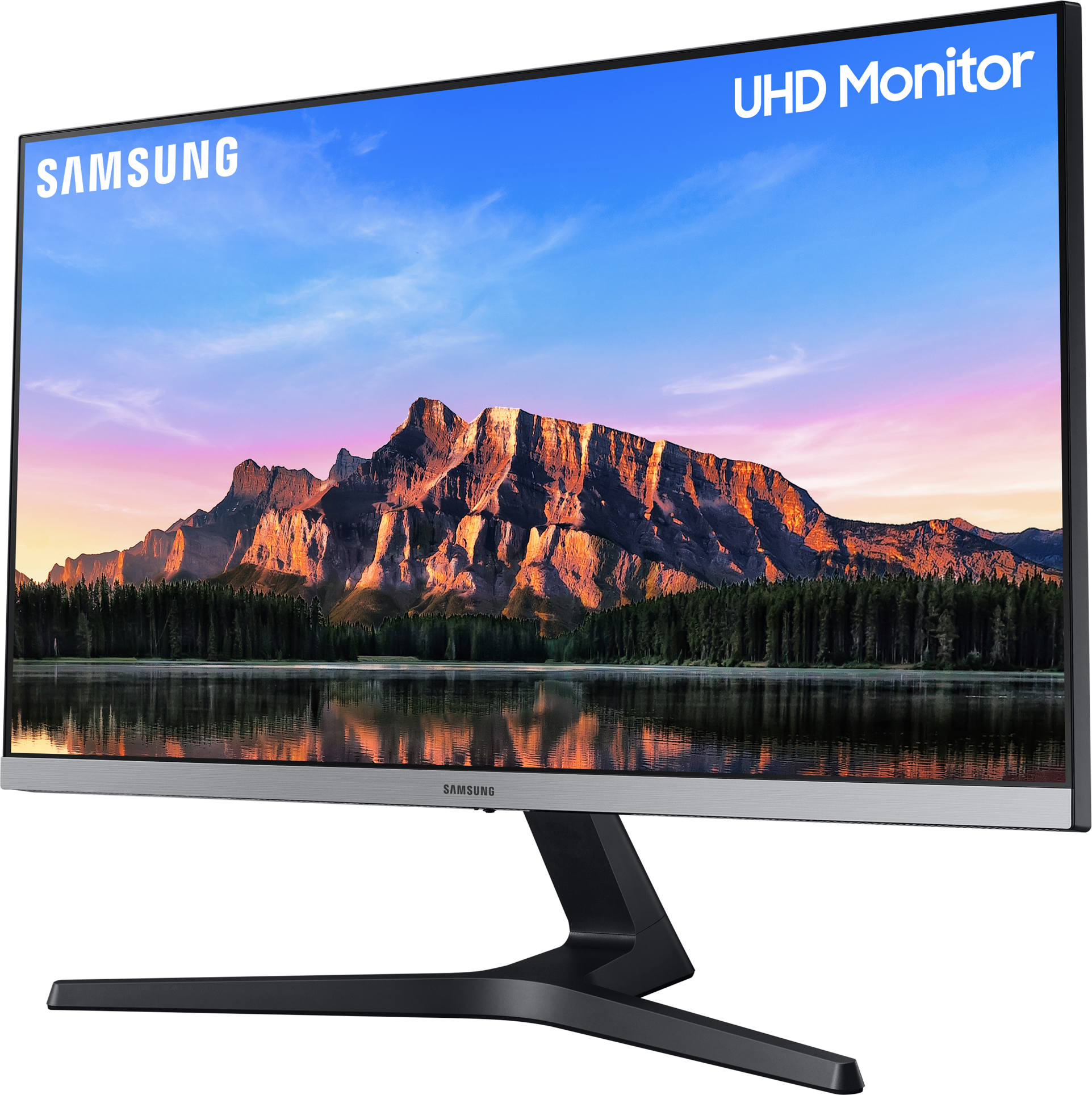 SAMSUNG Monitor LU28R550UQUXEN, 28 Zoll, 4K UHD, 10bit, dunkelblaugrau - Ausstellungsstück 28 Zoll Monitor, UHD 4K, 4 ms Reaktionszeit, 300 cd/m², 60 Hz, Blau