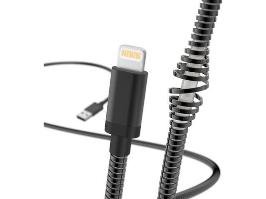 HAMA Métal - Câble de charge/ données (Noir)
