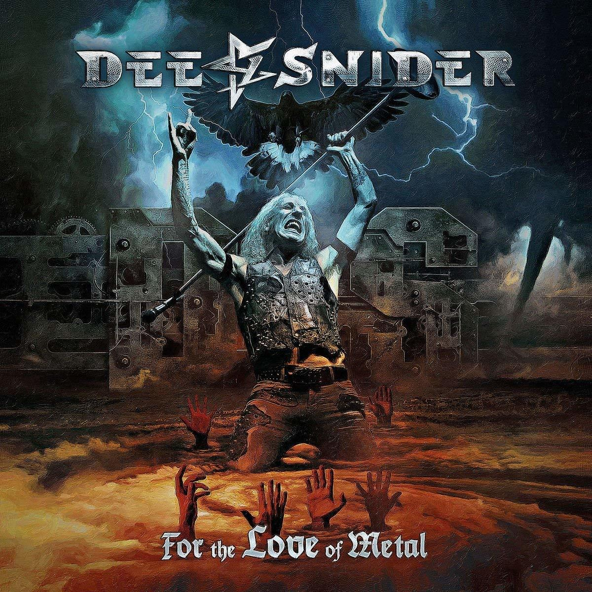 Dee Snider album borítója, metal témával. A középen lévő férfi felemeli a kezét.