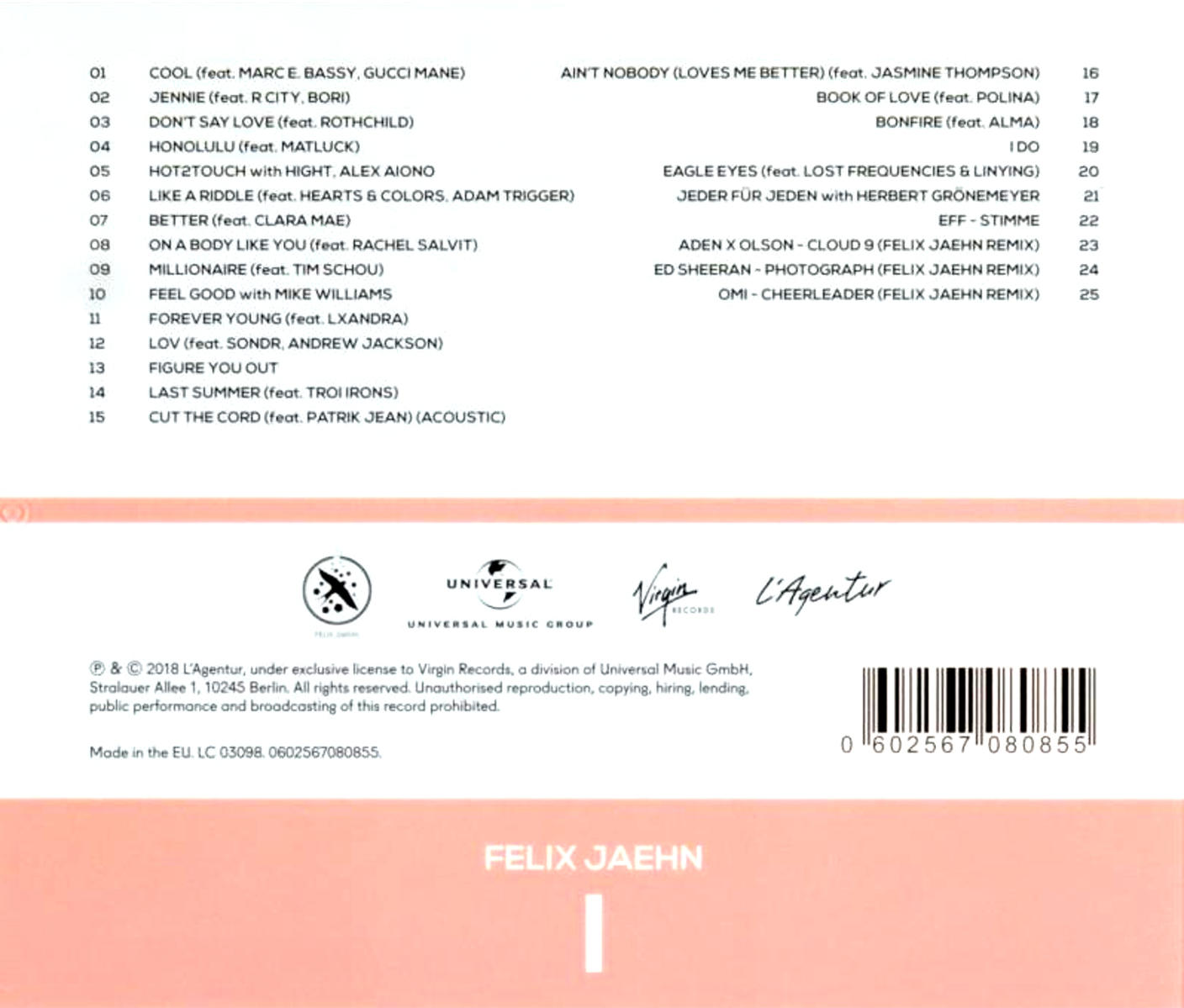 Felix Jaehn - I [CD]