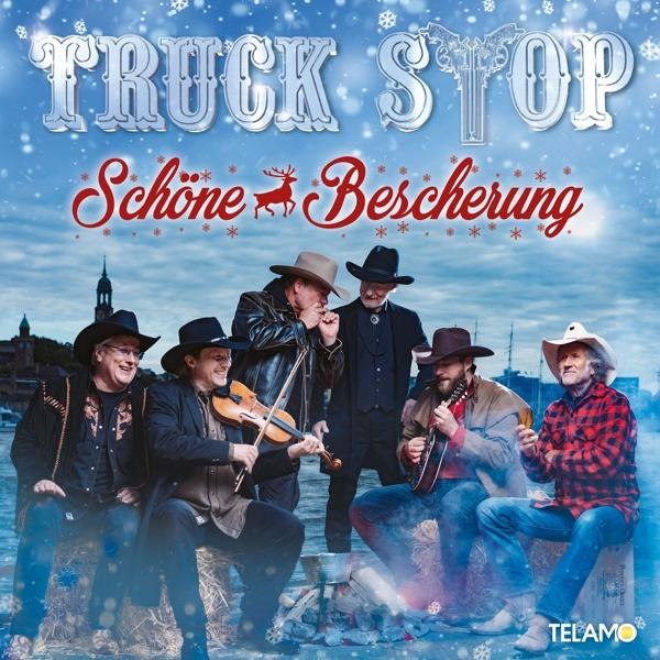 Albumcover mit Band von Männern in Cowboyhüten und Winterszene mit Text.
