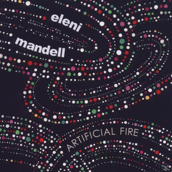 Albumcover: Wirbelnde bunte Punkte auf dunklem Hintergrund mit Text 'Artificial Fire'.