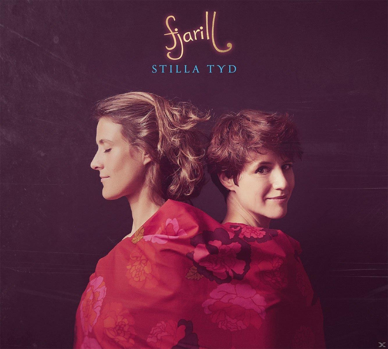 Albumcover, zwei Frauen mit dem Rücken zueinander, eine mit rotem Schal. Dunkler Hintergrund.