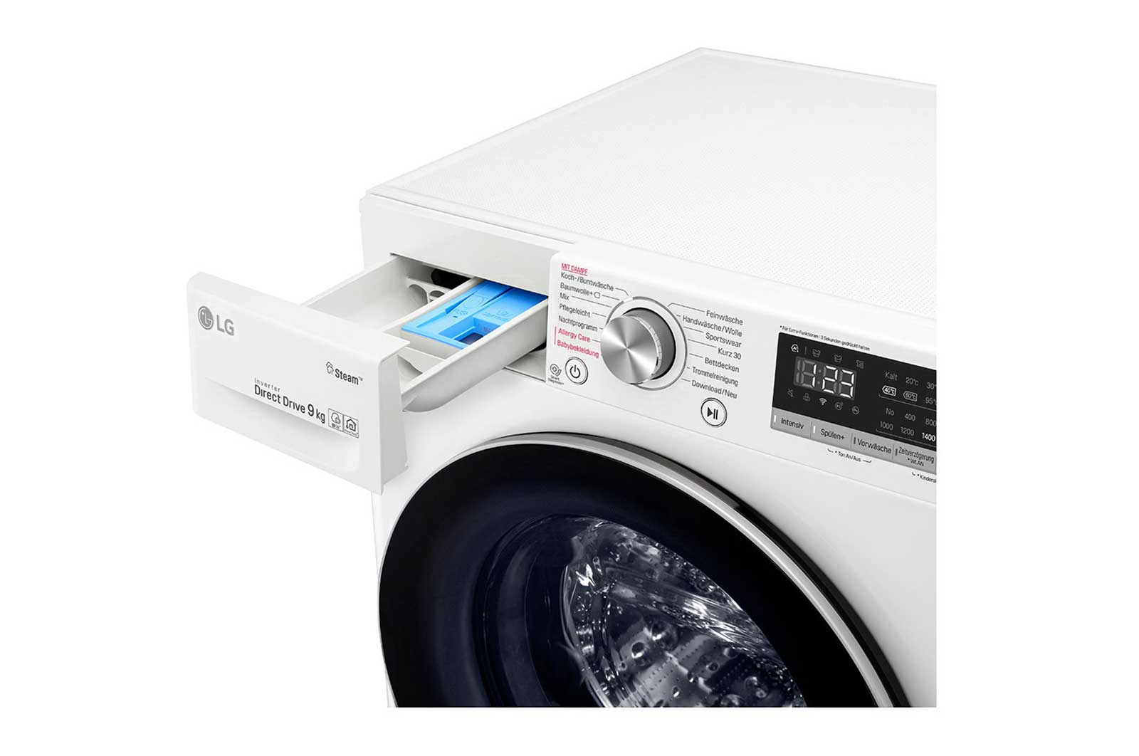 LG ELECTRONICS F4WV409S1 Waschmaschine Weiß Frontlader 9 kg 1400 U/Min. Waschmaschine (9 kg, D, Frontlader)