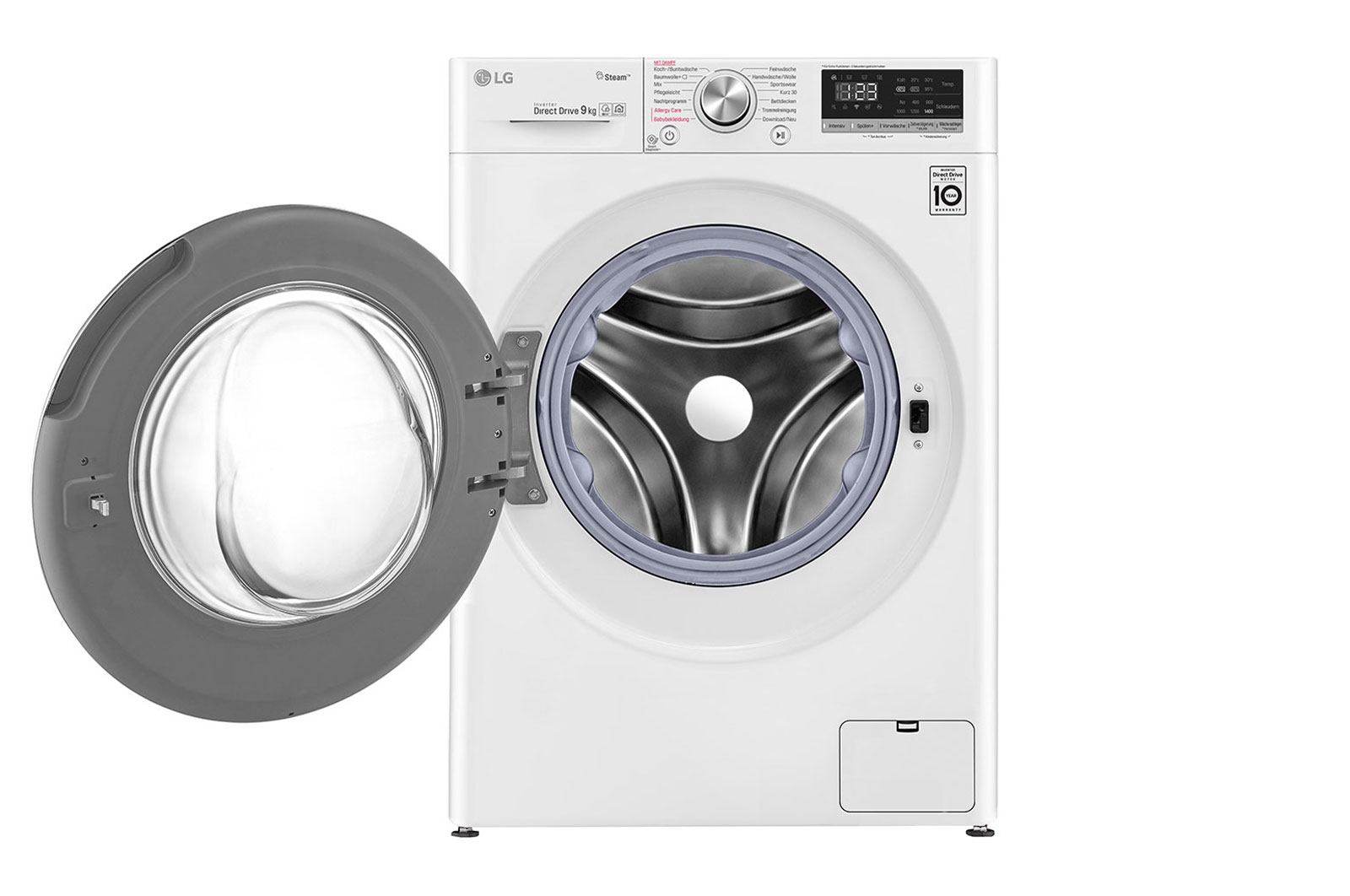 LG ELECTRONICS F4WV409S1 Waschmaschine Weiß Frontlader 9 kg 1400 U/Min. Waschmaschine (9 kg, D, Frontlader)