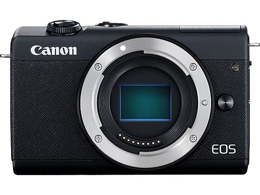 CANON EOS M200 Body + EF-M 15-45mm f/3.5-6.3 IS STM + EF-M 55-200mm f/4.5-6.3 IS STM - Systemkamera Schwarz