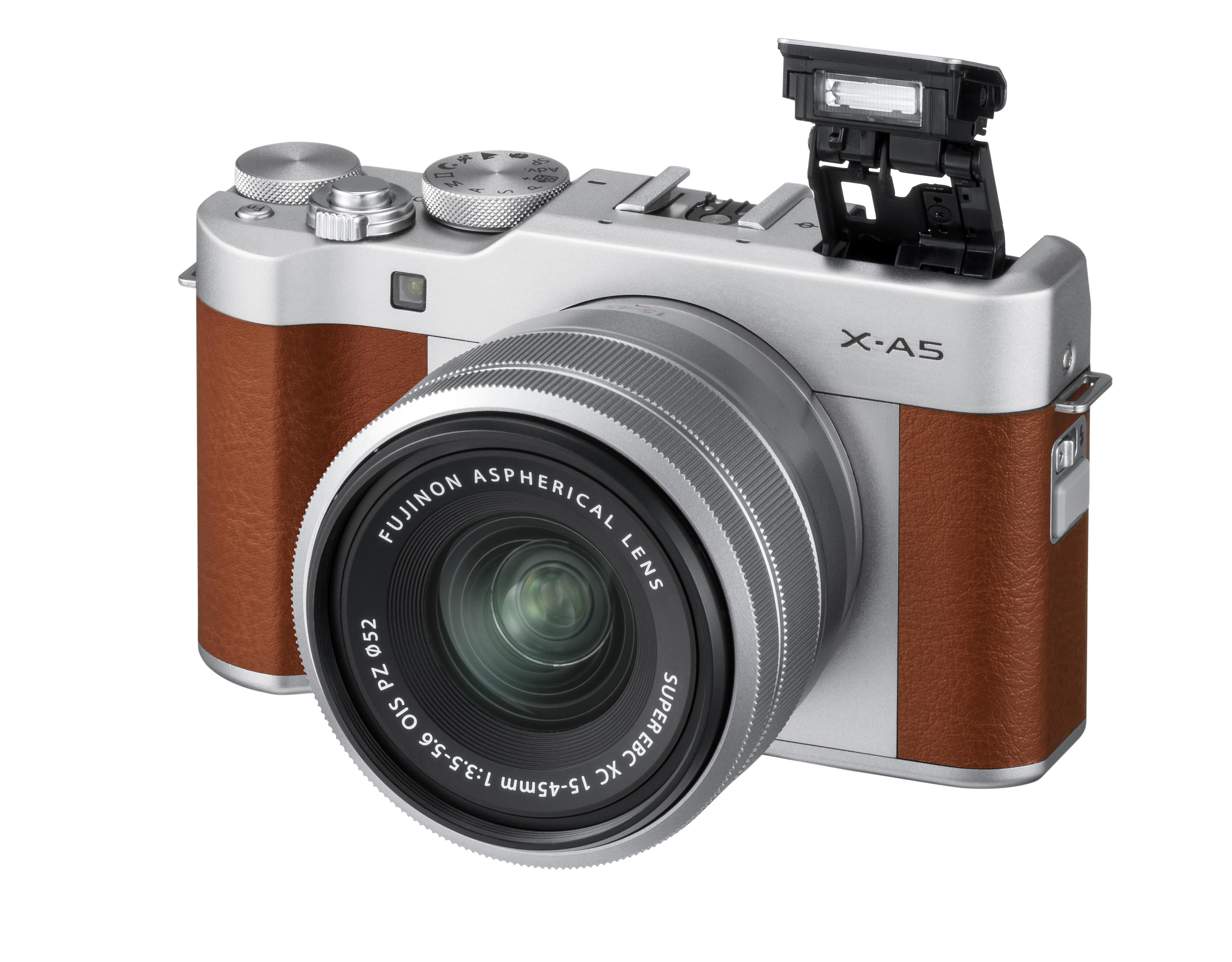 FUJIFILM X-A 5 Kit Systemkamera mit Objektiv 15-45 mm und 50-230 mm, 7,6 cm Display Touchscreen, WLAN