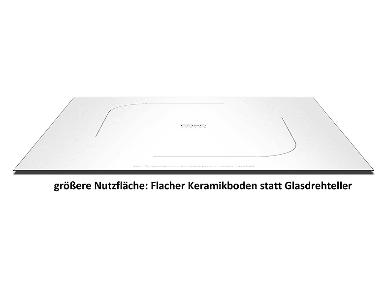 Caso MG 20 C Mikrowelle mit Grill (800 Watt, Freistehend, 20 l, Edelstahl) — Foto 4 von 5
