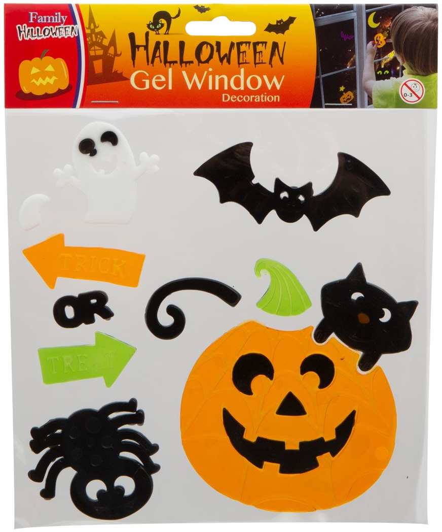 FAMILY HALLOWEEN 55204H Zselés ablakdekor szett - Halloween