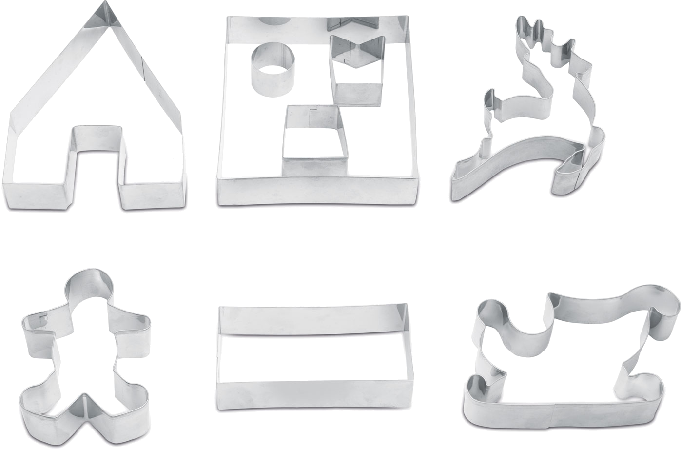 FAMILY CHRISTMAS 55990C Sütikiszúró forma szett - 3D mézeskalács házikó 9 db-os