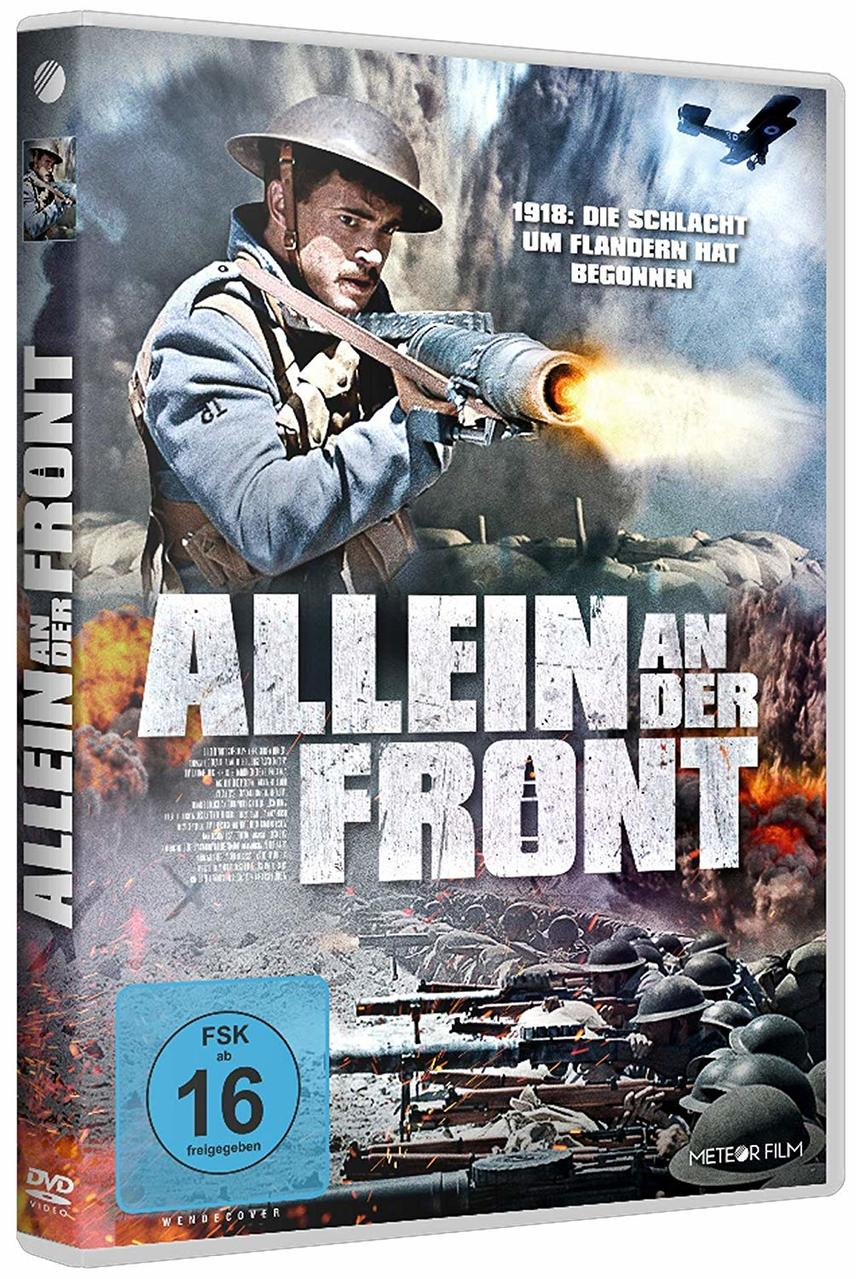 DVD-Cover eines Kriegsfilms. Männer mit Helmen und Schützengräben. Explosion und Flugzeug am Himmel.