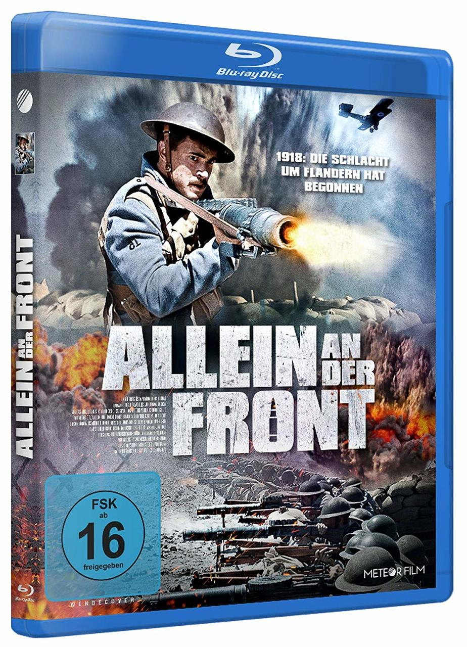 Film-DVD-Cover mit Soldat im Schützengraben. Flammen und Explosionen im Hintergrund.