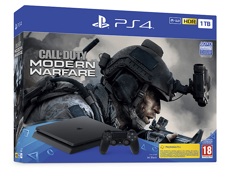 Consola - PS4 Slim de 1 TB + PS4 Call Of Duty: Modern Warfare