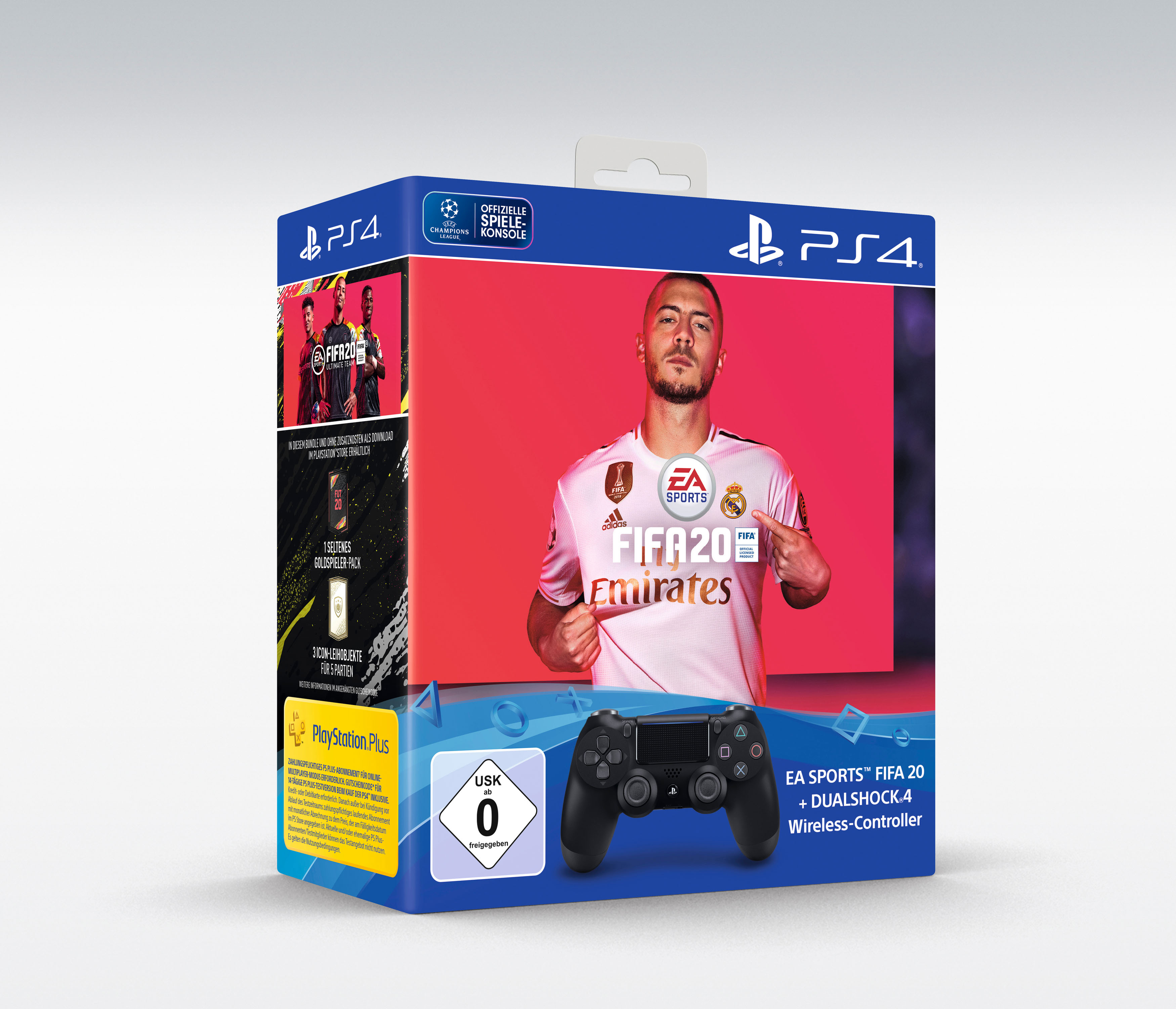 SONY DUALSHOCK 4 Wireless-Controller Jet Black: EA Sports FIFA 20 Bundle Controller Schwarz für PlayStation 4