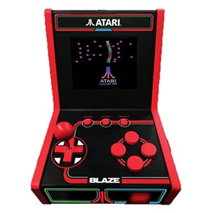 Consola retro - Atari 5 Games Mini Arcade, 5 juegos incluidos, Negro y rojo