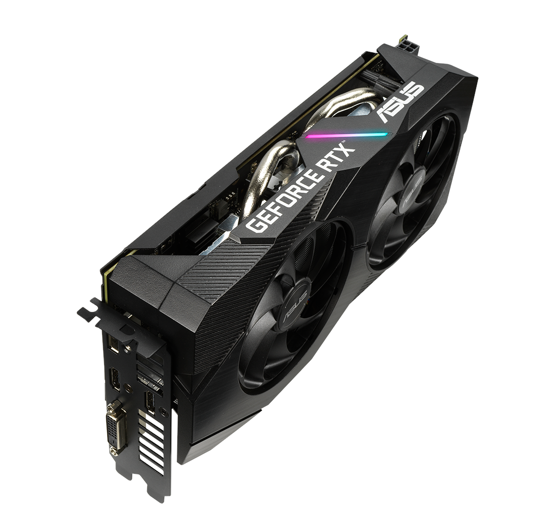 ASUS GEFORCE DUAL-RTX2060-A6G-EVO 6GB GDDR6 192bit 1725Mhz OC 1xDVI 2xHDMI 1xDP Ekran Kartı