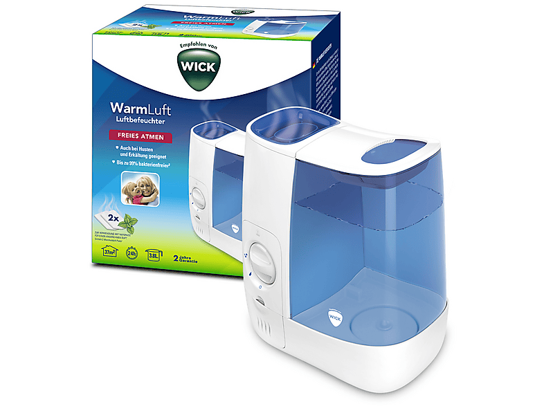 Wick WH845 Warmluft-Verdampfer Blau, Weiß (365 Watt, Raumgröße: 37 m²) — Foto 2 von 5