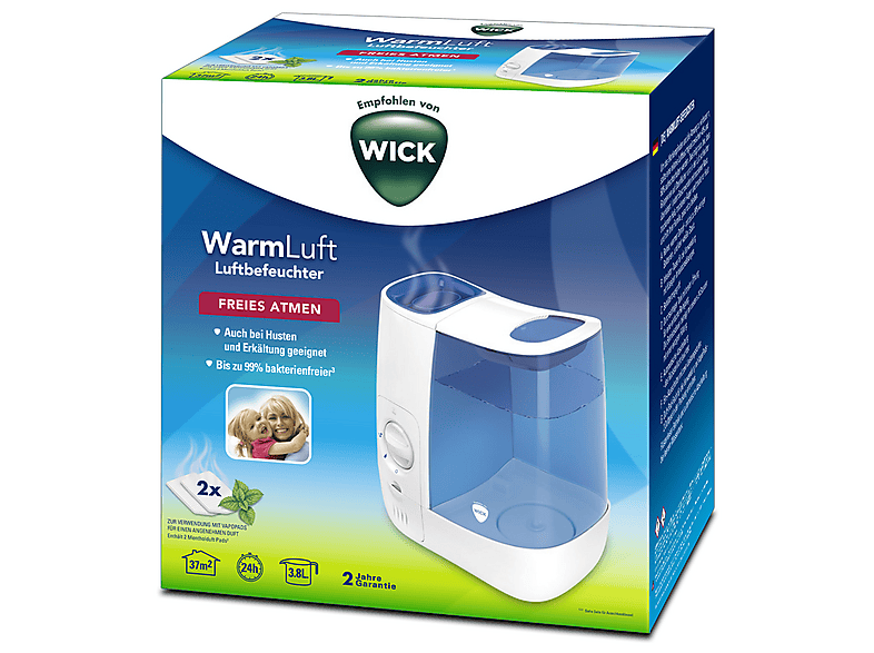 Wick WH845 Warmluft-Verdampfer Blau, Weiß (365 Watt, Raumgröße: 37 m²) — Foto 4 von 5