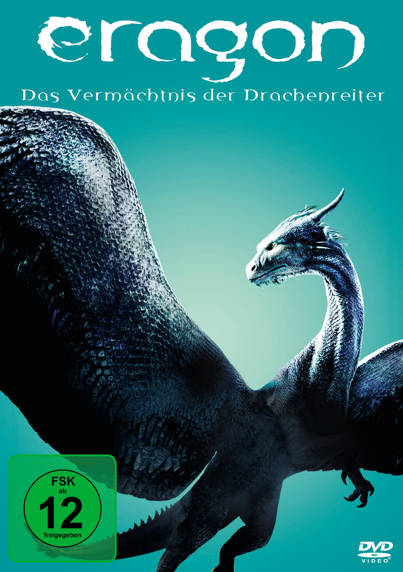 Eragon DVD-Cover mit Drachen und dem Text 'Eragon Das Vermächtnis der Drachenreiter'.
