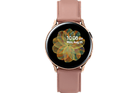 SAMSUNG Galaxy Watch Active2 Stainless Steel 40mm GO Smartwatch Edelstahl Echtleder, S/M, Gold