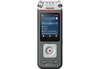 PHILIPS VoiceTracer DVT6110 - Aufnahmegerät (Anthrazit/Chrom)