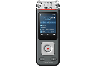 PHILIPS VoiceTracer DVT6110 - Dittafono (Antracite/Cromo)