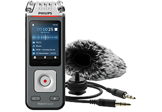 PHILIPS VoiceTracer DVT7110 - Enregistreur vocal (Anthracite/Chrome)