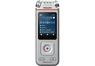PHILIPS VoiceTracer DVT4110 - Aufnahmegerät (Silber/Chrom)