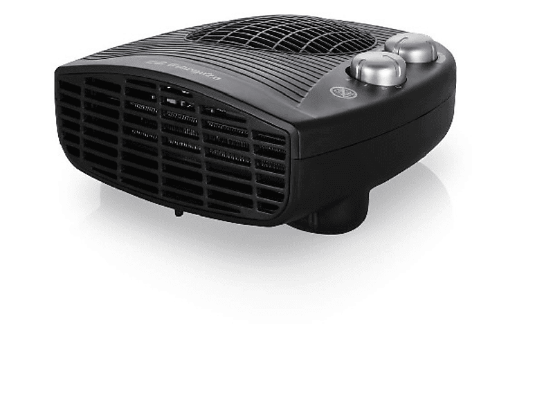 Orbegozo Fh5028 2000w calefactor negro ajustable 2.000 horizontal 5028 2000 con termostato de potencia 2 posiciones