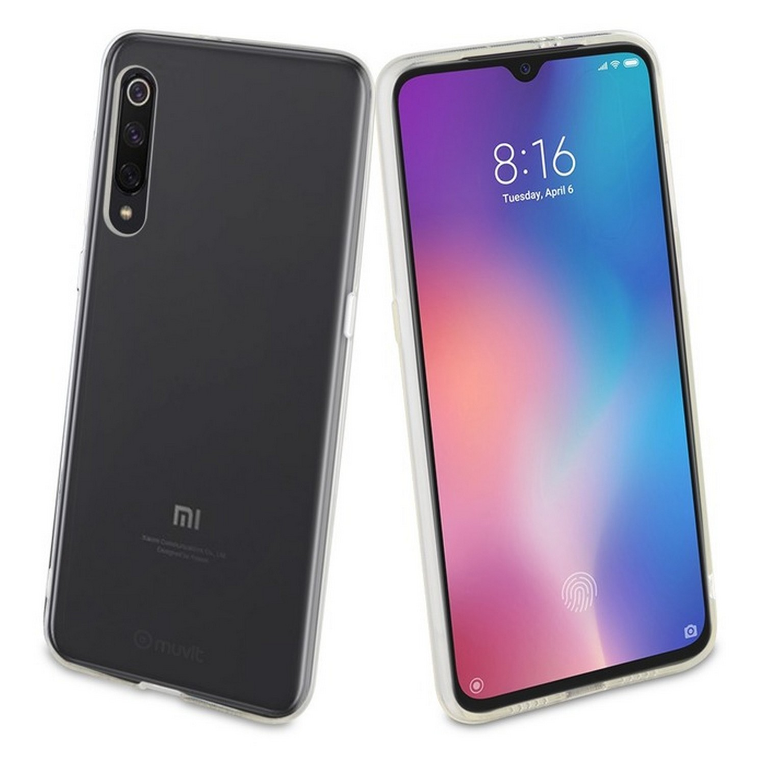 Funda - Muvit MUCRS0220, Para Xiaomi Mi 9, Flexible, Anti rayaduras, Transparente