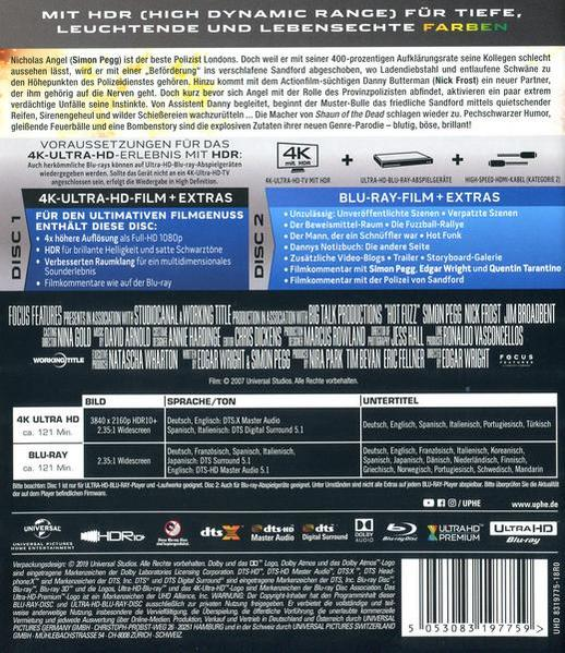 Hot Fuzz 4K Ultra HD Blu-ray