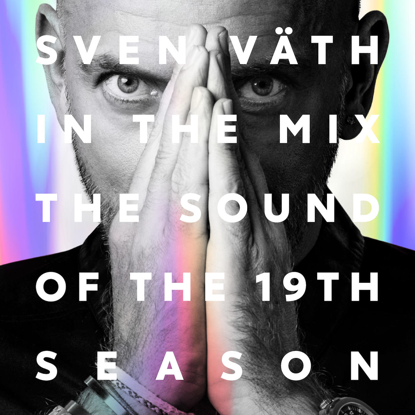 Sven Väth Albumcover, Gesicht mit Händen im Gebet.