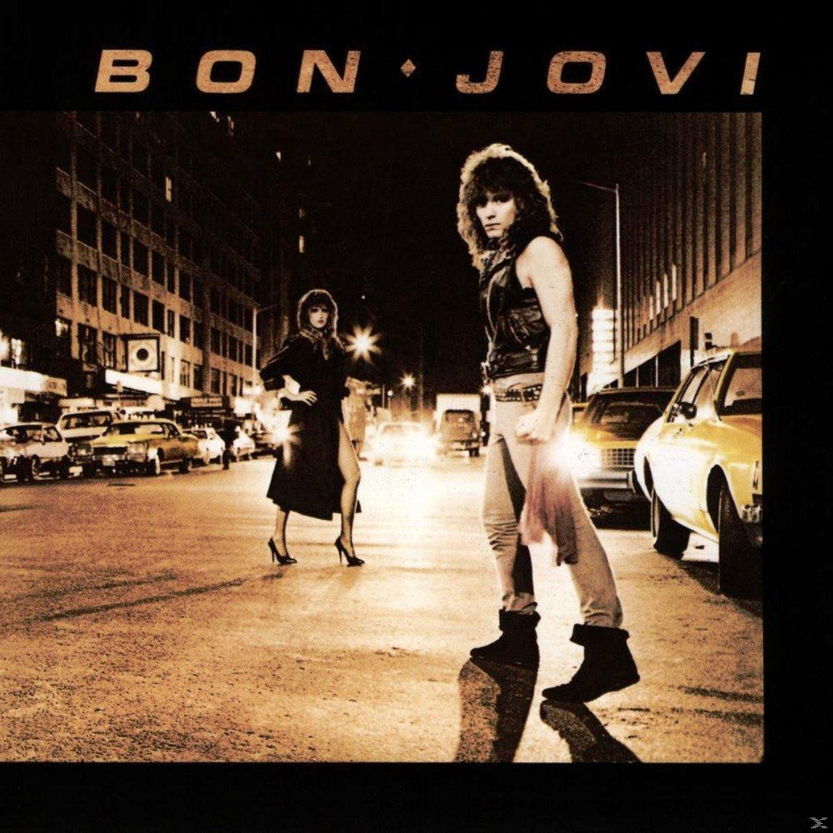 Bon Jovi album borító, előtérben az énekessel és egy nővel egy éjszakai utcán autókkal.
