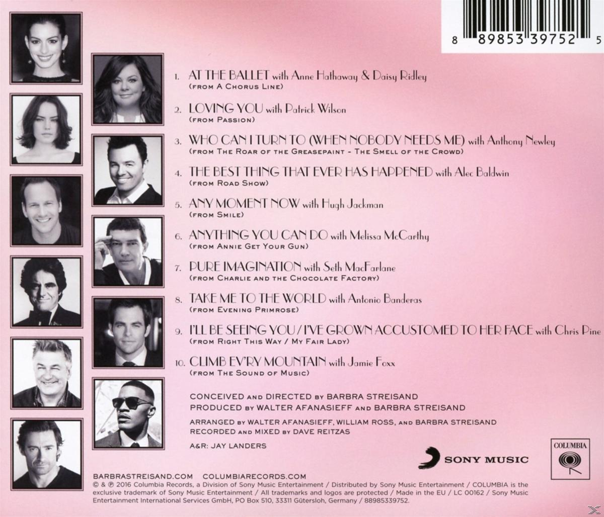 Album borító tíz színész/énekes portréval, dalok listájával, Sony Music és Columbia logókkal.