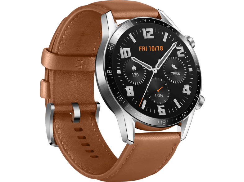 Luidspreker Brood Vader fage HUAWEI Watch GT 2 46mm Bruin/Zilver kopen? | MediaMarkt