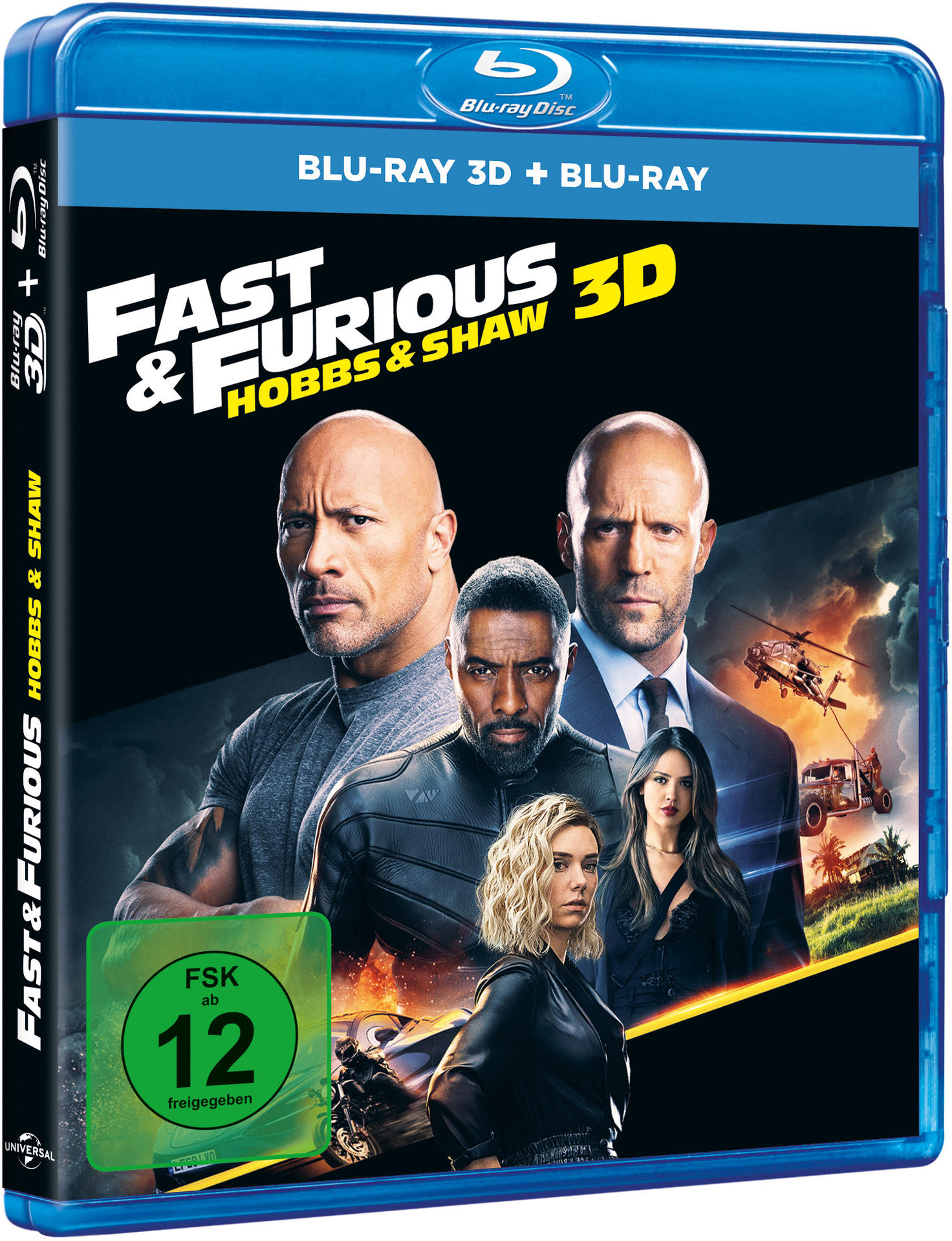 Blu-ray-Cover: 'Fast & Furious 3D' mit den Schauspielern Dwayne Johnson, Jason Statham u.a.