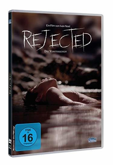 DVD-Cover des Films Rejected. Eine Person liegt im Wasser, und der Titel steht darüber.