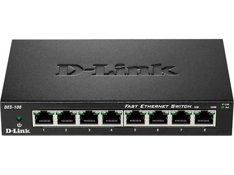 D-LINK Switch Gigabit Ethernet 8 poorten (DES-108/E)
