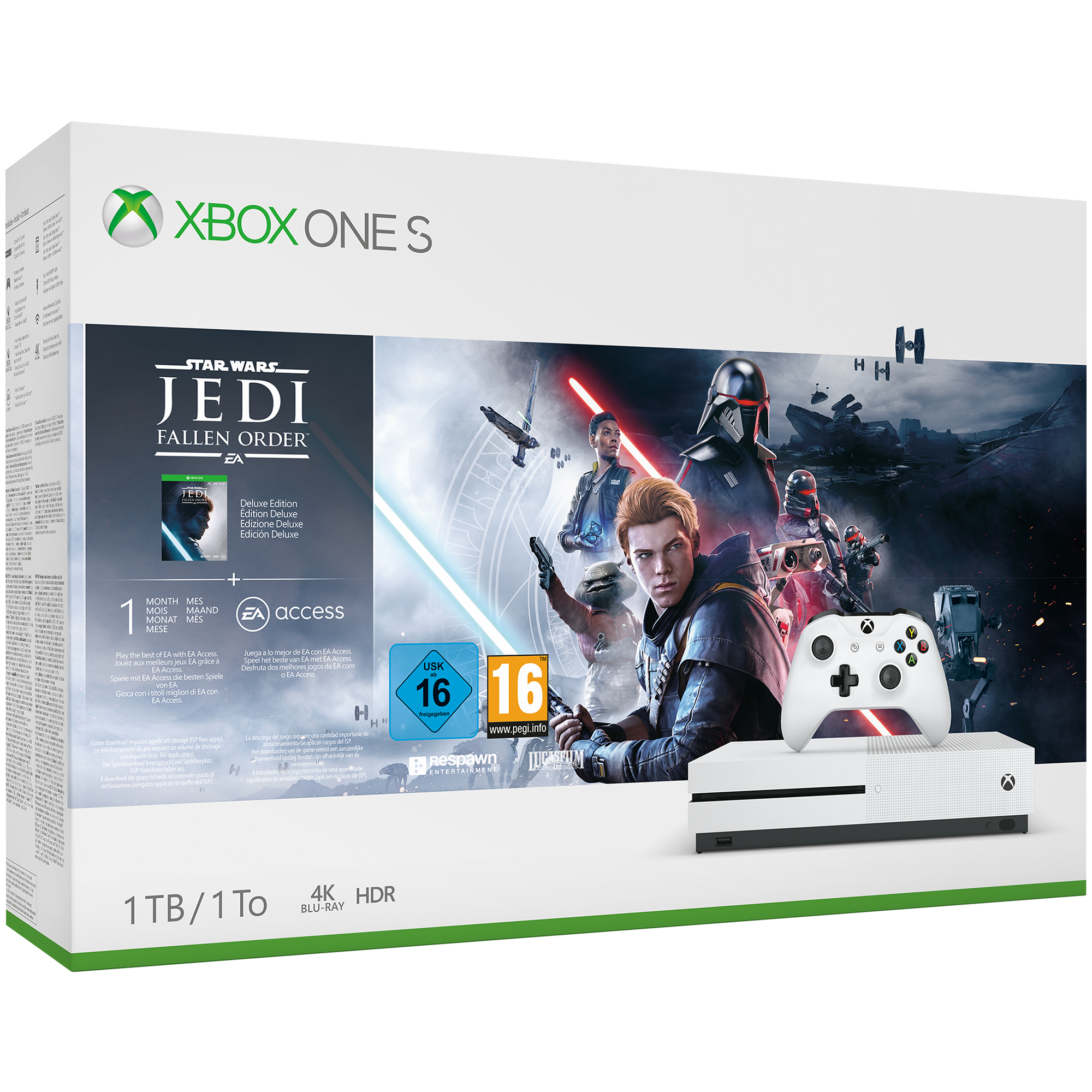 MICROSOFT Xbox One S 1TB – Star Wars Jedi: Fallen Order™ Bundle
