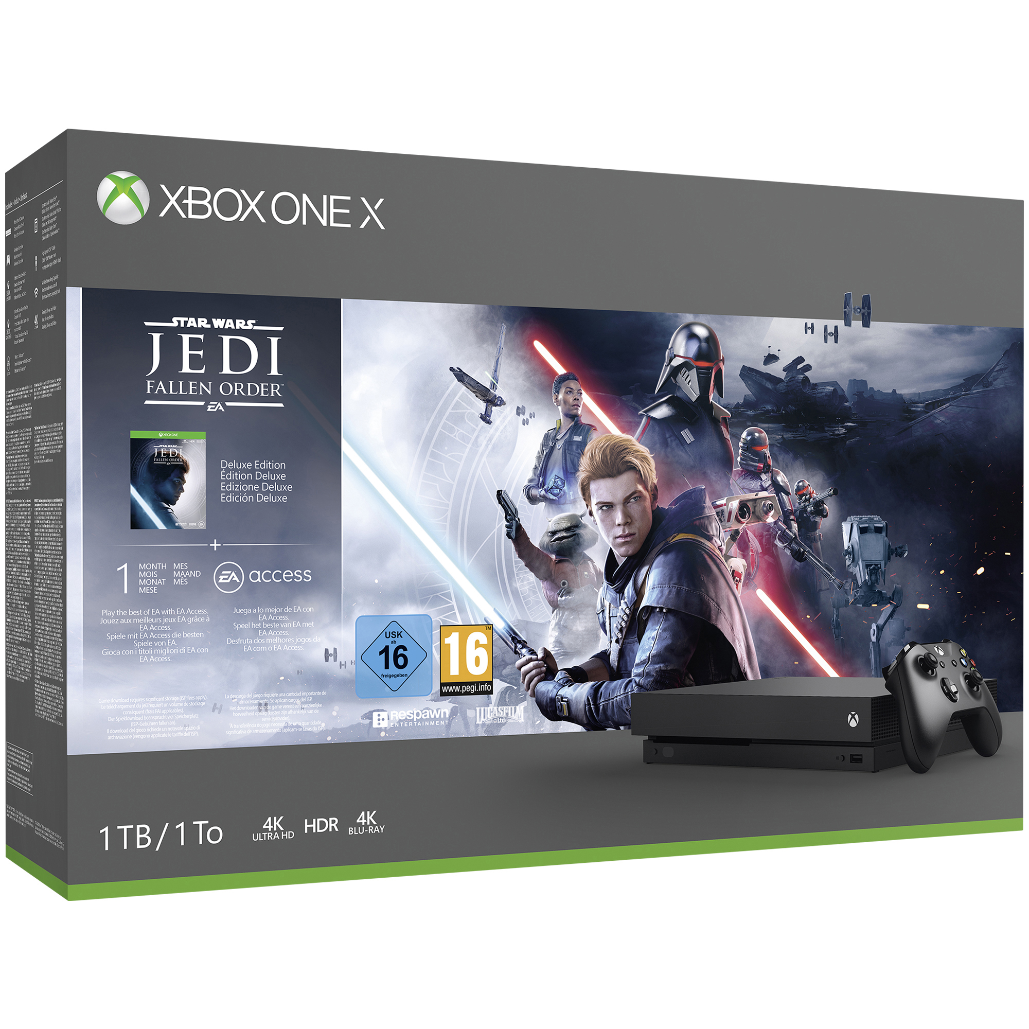 MICROSOFT Xbox One X 1TB – Star Wars Jedi: Fallen Order™ Bundle