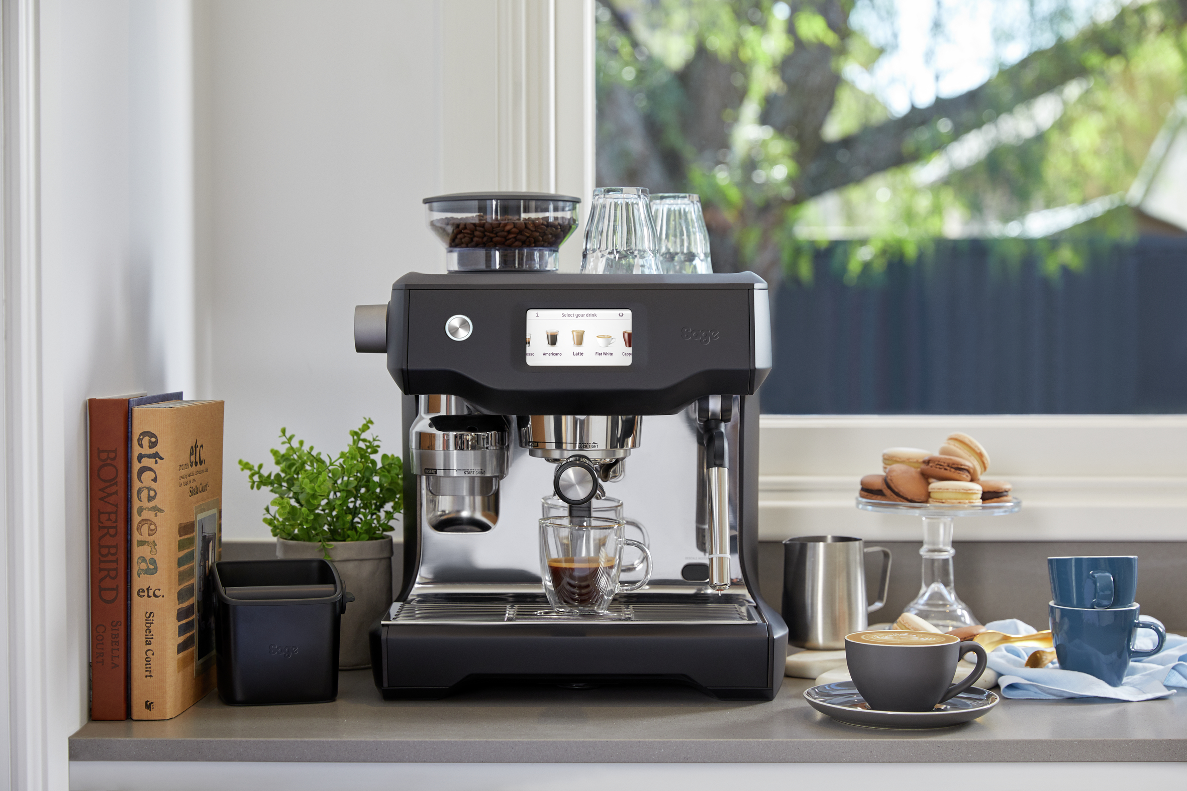 SAGE  Oracle Touch  Truffel (SES990BTR4EEU1) - Semi automatische espressomachine - Zwart