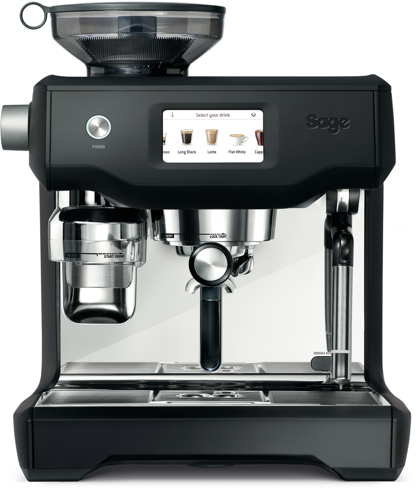 SAGE  Oracle Touch  Truffel (SES990BTR4EEU1) - Semi automatische espressomachine - Zwart