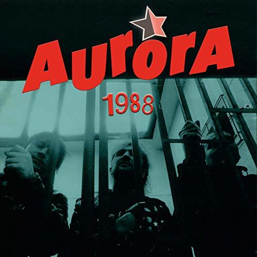 Albumborító az Aurora együttessel a rács mögött, egy csillaggal.